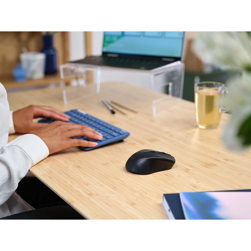 Trust Mydo Silent Wireless Mouse, 82% Recycled Plastics, 1000-1800 DPI,