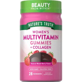 Natures Truth Multivitaminas Para Mujer Colgeno 28 Gomas Sabor Frutos Rojos - de, y, In