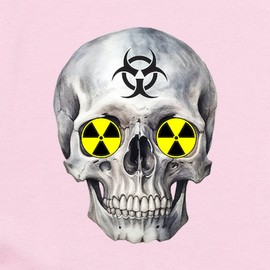 CafePress Scary Biohazard Radioactive Skull Anti Nuclear Body Suit Cute Infant Bodysuit Baby Romper