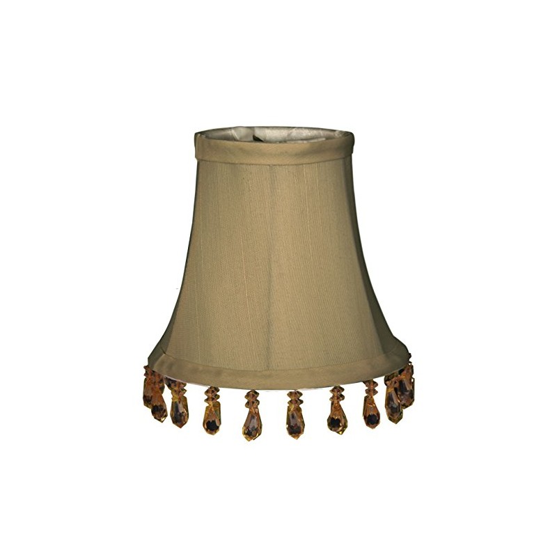 Royal Designs, Inc. CS-311B-5EG-6 Beaded Bell Chandelier Shade, 3 x