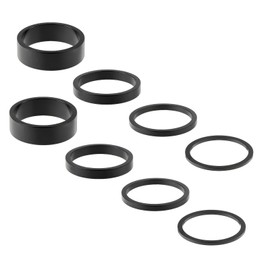 EupHHonycs 8 PCS Bicycle Headset Spacer, 4 Sizes Aluminum Alloy Headset Stem Spacer, Bike Stem Spacers Fit 1-1/8 Inch Stem Mountain Bike Road Bikes Handlebar (10mm 5mm 3mm 2mm)