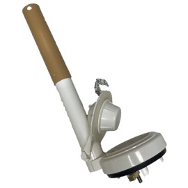 NUFLUSH Gerber 3 in. One Piece Toilet Flush Valve with Two Locking Lugs, Adjustable Tube