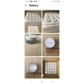 Clinique 50x Clinique Dramming Jars Empty Pot Makeup Sample Plastic Small Container NEW