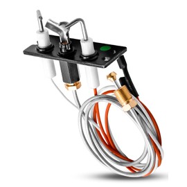 JUFZQO Pilot Assembly Fits for Heatilator, Majestic, Heat-N-Glo, Quadra-Fire Fireplaces, Natural Gas (NG) Pilot Assembly Replace 2090-012 SRV2090-012 2198-012