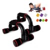 Manijas Para Flexiones 1 Par + 1 Par De Muñequeras