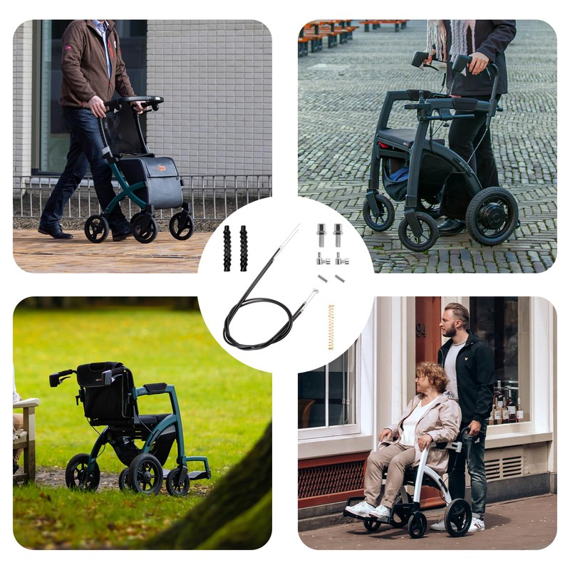Universal Walker Brake Cable Replacement Kit – Heavy-Duty Rollator Brake