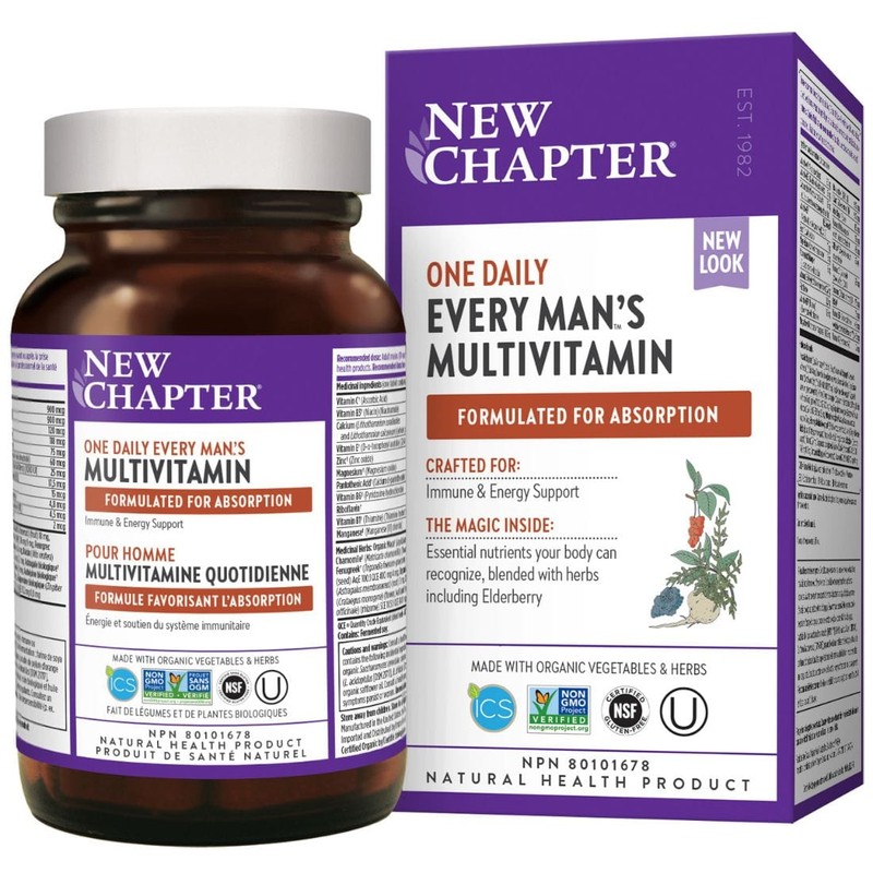 New Chapter Every Man's One Daily Multivitamin, 60 Tablets