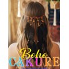 CAKURE Boho Feather Headband Feather Headpiece Hippie Headpiece Gypsy Accessories