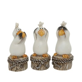 Boltze Seagull Harrys 3 Sort Height 10 cm Material: Resin