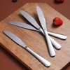 Dinner Knives Set Of 6, Berglander Stainless Steel Shiny Mirror