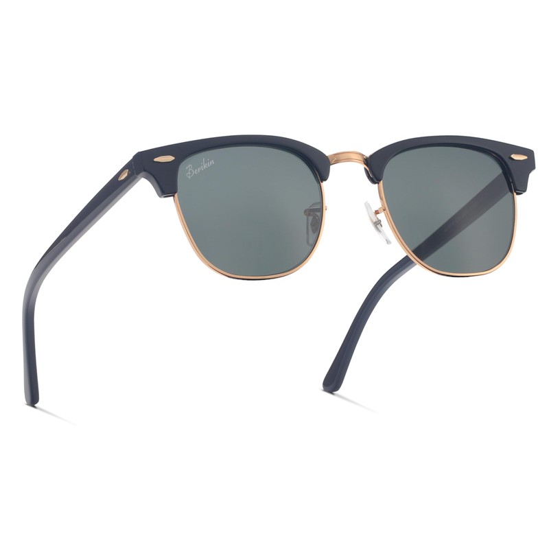 Berikin Sunglasses, Polarized Glass Lens, Classic, Salmont, Blow, Unisex, UV