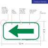 Sigo Signs Left Side Green Arrow Sign, - 6x12
