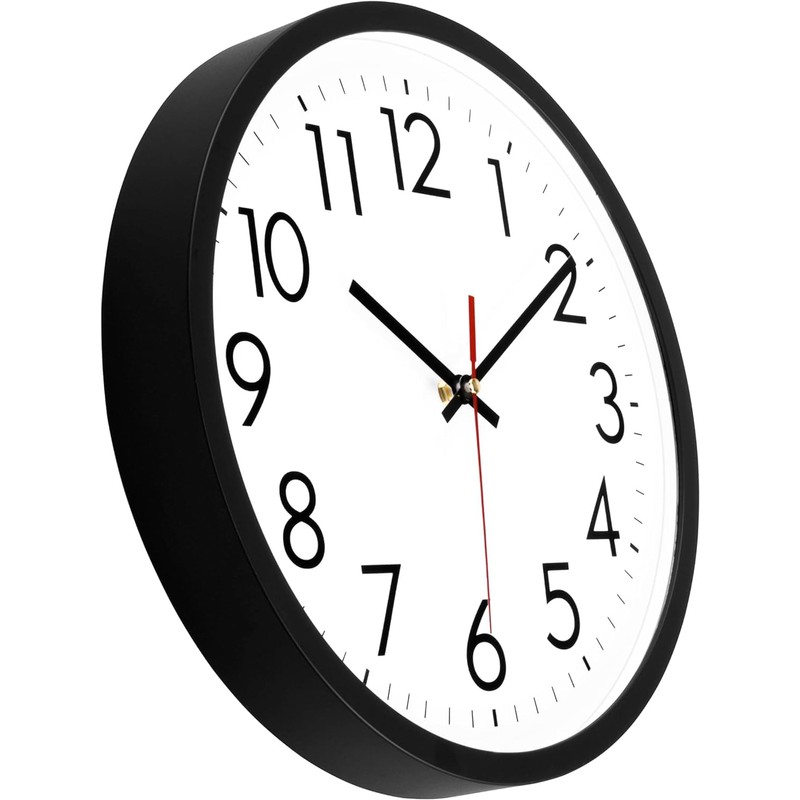Lumuasky 14 Inch Wall Clock Battery Operated Silent Non-Ticking Large