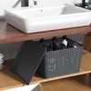 Taysisiter 20 Quart Tall Plastic Weave Storage Basket Bin with
