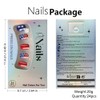 ONPRESS 24Pcs 4th of July Press on Nails Short Square