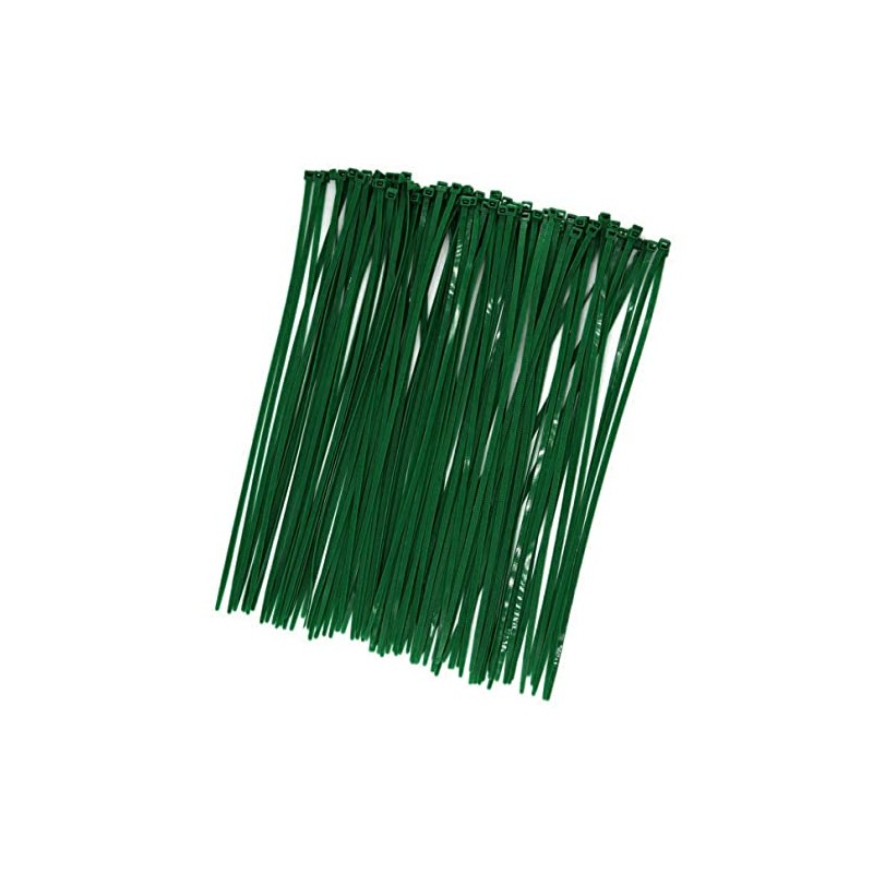 ZZRanYe 4 inch 3mm Dark Green Nylon Garden Cable Zip
