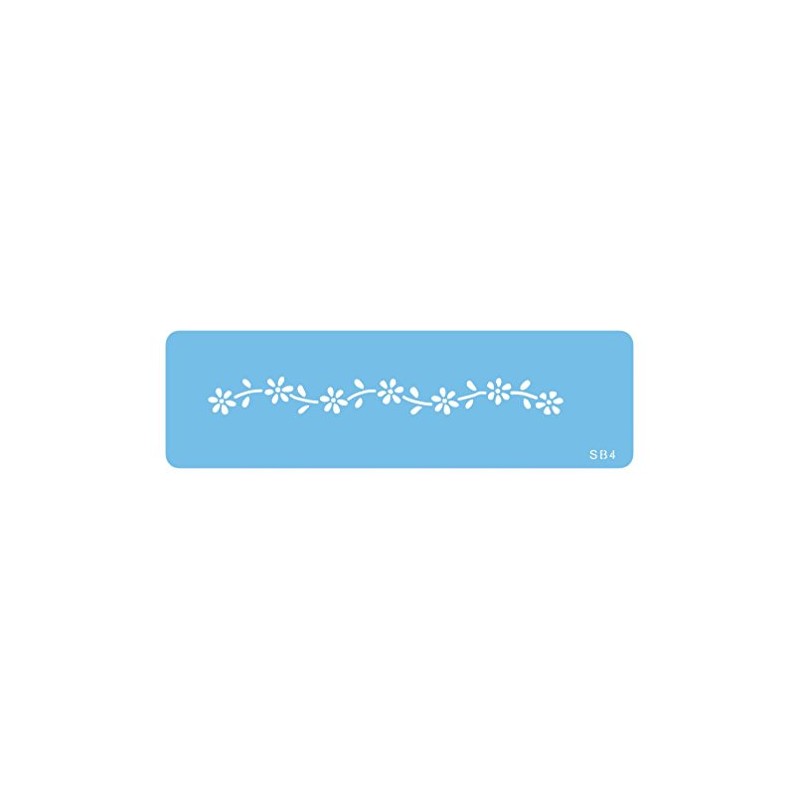 PME SB4 JEM Daisy Chain Stencil, Blue