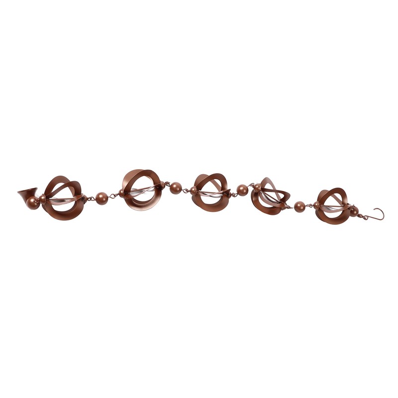 Hanging Rain Chain Metal Decorative Rotating Hollow Rain Chain for