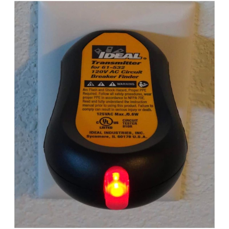 IDEAL Electrical 61-532 Circuit Breaker Finder 120V,Black/Yellow