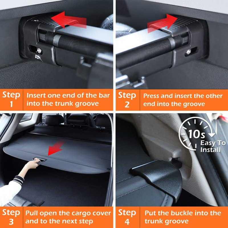 Trunk Cargo Cover For Jeep Grand Cherokee 2011 2012 2013