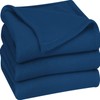 Utopia Bedding Fleece Blanket King Size Navy Soft Warm Bed