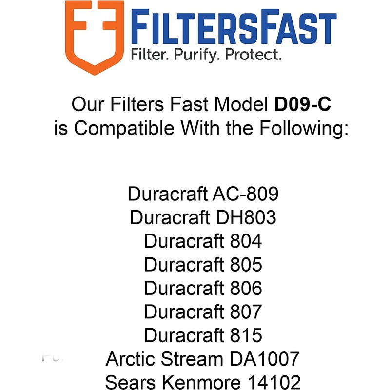 Filters Fast D09-C Compatible Replacement for Duracraft AC-809 Wick Humidifier