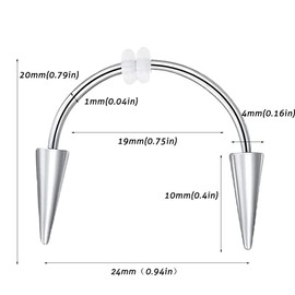 Kvor Vampire Smiley Piercing Stainless Steel Teeth Ring Nail Rings Teeth Jewelry, no gemstone