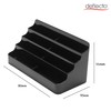 Deflecto 4 Tier 8 Pocket Landscape Business Card Holder Black