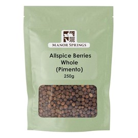 Allspice Berries Whole (Pimento) 250g by Manor Springs