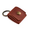 Leather SD Card Holder Keychain, SD Card Case Key Fob,