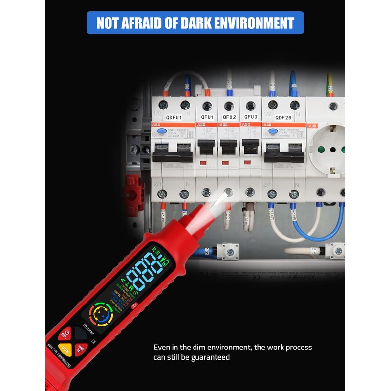 Non-Contact Voltage Tester, Dual Range AC 2-440V, 50Hz-60H Live/Zero Wire