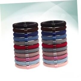 Healvian 18pcs Elastic Beaded Hair Ties for Women and Girls High-quality Ponytail Holders Durable and Stylish Hair Accessories Random Colors for All Hairstyles