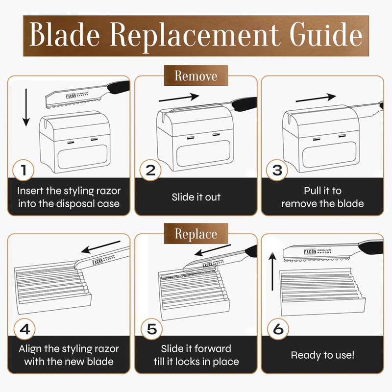 Facón Hair Razors for Cutting Hair - Professional Hair Styling