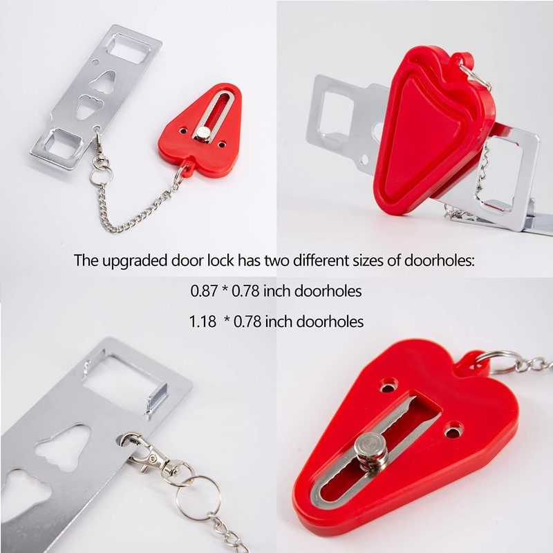 Xhwykzz Portable Door Lock Security, Upgraded Version Apartment Security Bedroom