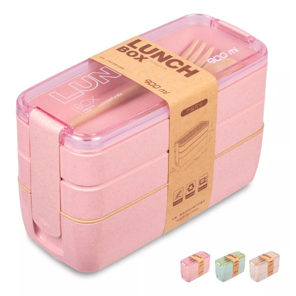 Magma Life Lunch Box Bento Lonchera Térmica 900 Ml Contenedor Cubiertos