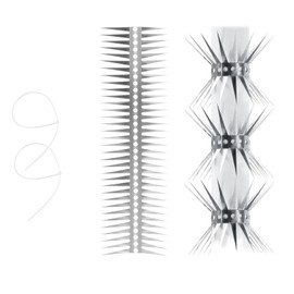 Bird Spikes - Stainless Steel Fence Spikes for Pigeons, Raccoons, Snakes - Deterrent Defender (20inch)