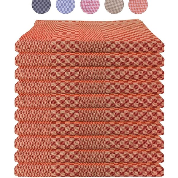 LEFUNDA® Set of 10 Tea Towels - 100% Cotton Kitchen