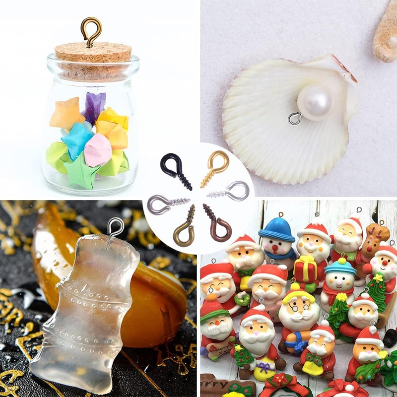 DEVENTORZ ヒートン ネジヒートン ねじ穴ピン ネジアイピン アイフックネジ ネジ イックド 金具 DIY材料