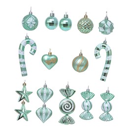 Amagogo Winter Wonderland Festive Tree Decor Collection, Light Green, as described