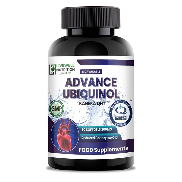 Ubiquinol Kaneka QH (30 Softgels 200mg) Reduced Form of Co Q10 High Potency 100% Naturally Fermented Reduced CO Q10 (Pure Encapsulation) Easy to Swallow