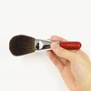 ARRS20-2 Kumano Supervised Rokkakukan Sakurado Powder Brush (Flat), Ash Squirrel,