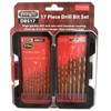 LUMBER JACK HSS Drill Bits Set, 17 Piece Titanium Coated