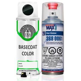 ERA Paints PGZ/KGZ - Black Forest Green Pearl for RAM Exact Match Automotive Spray Paint Spray - Essential Kit w/ 2K 3680061 Clearcoat