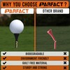 ParFact Golf Tees Wooden | Pack of 30 | Durable