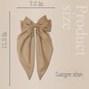 Hair Bows for Women, 2Pcs Grey Brown Bow Hair Clips