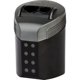 Faber-Castell Double Hole sharpener box RollOn dots - Assorted Colours - Midnight Black, Deep Blue