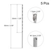 sourcing map 5 Pcs 1.3mm Mini Micro Twist Drill Bits,