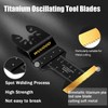 WUUOOD Titanium Oscillating Saw Blades,10PCS Universal Multitool Blades