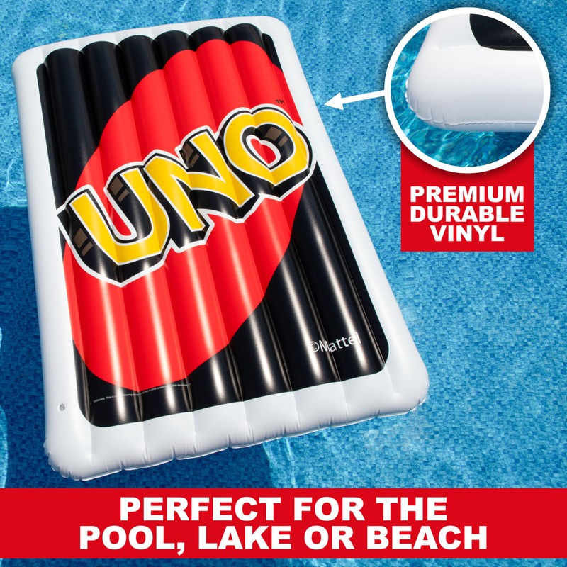 Uno™ Pool Float – Giant Inflatable Reverse Card, Floatie for