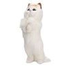 Furry Cat Figurine Realistic Simulated Adorable Lovely Decorative Plush Cat